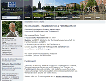Tablet Screenshot of kanzlei-emrich.de
